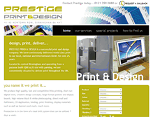Tablet Screenshot of prestigeprintanddesign.com